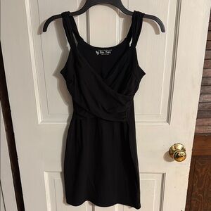 Victoria's Secret Black Sheath Mini Dress V-Neck Sleeveless